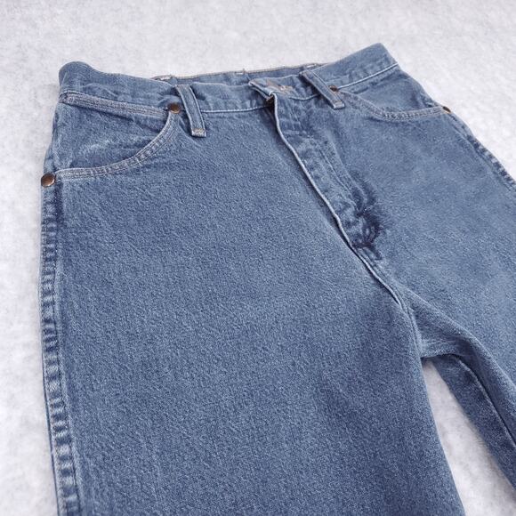 Wrangler Jeans Wmns Junior 11x34 Medium Wash Straight Leg Classic Denim Western - Picture 9 of 10